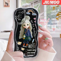 เคส JIUMOO สำหรับ OPPO A31 2020เคส A8การ์ตูนผู้หญิงผมยาวเนื้อครีมเคสมือถือกันกระแทกแบบใสนิ่มปลอกโปร่งใสลายกล้องถ่ายรูปเก๋ไก๋เรียบง่ายอ่อนโยนฝาครอบป้องกัน