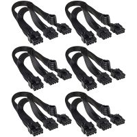 ATX 8 Pin Male to Dual PCIe 8(6 2) Pin Male Power CableTeamProfitcom Power Adapter Cable for Corsair Corsair Supplies 2/4/6PCS