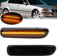 For BMW 3Series E46 2D 4D Pre-LCI Compact 00-04 Amber Led Euro Indicator Turn Signal Assembly Repeater Lamp Side Marker Lights