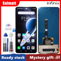 Salmatt โอแอลสำหรับ Infinix Zero X Pro X6811หน้าจอ LCD สัมผัสทำให้เป็นดิจิทัลประกอบสำหรับ Infinix Zero X X6811B อะไหล่จอ LCD