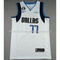 ✱ 2023 New Season men Dallas Mavericks 77 wound Doncic embroidery basketball jerseys White