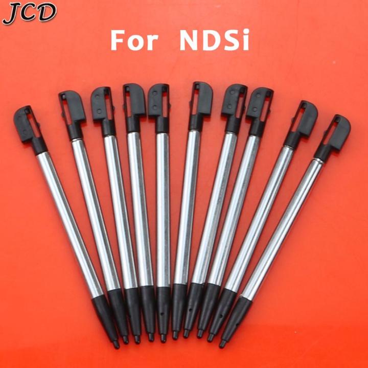 jcd-ปากกาหน้าจอสัมผัสปากกาสไตลัสพลาสติกสไตลัสแบบยืดหดได้10ชิ้นสำหรับ2ds-3ds-ใหม่2ds-ll-xl-xl-ll-3ds-ใหม่สำหรับ-ndsl-ndsi