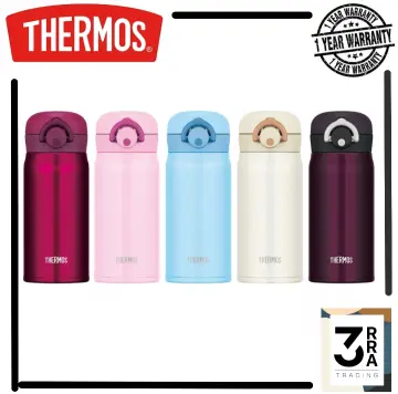 Thermos water bottle stainless steel slim bottle burgundy 350ml FFM-351 BGD