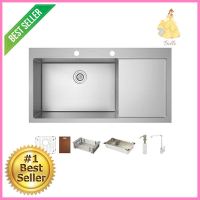 ซิงค์ฝัง 1หลุม 1พัก HAFELE MARIA 495.39.604 สีเงินBUILT-IN SINK HAFELE MARIA 495.39.604 1B1D SILVER **ขายดีที่สุด**