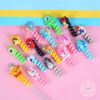 1PC Cute Cartoon Charger Cable Winder Case Earphone Cord Protection Sleeve Wire Cover Data line Protector