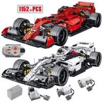 อิฐ MOC F1สูตรรถสปอร์ตเทคนิคเมืองบล็อกตัวต่อความเร็วสูงสำหรับเป็นของขวัญให้กับเด็กๆ