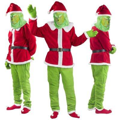 [COD] cosplay clothes Grinch Thief hair monster party cos performance costumes