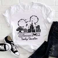 Disney 2022 Family Vacation Clothes Simplicity Printed Disneyland T Shirt Comfy Travel