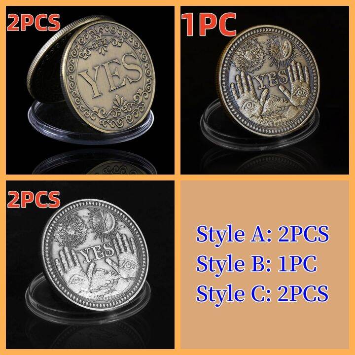 5pcs-yes-or-no-decision-coin-creative-coin-great-gift-art-gift-yes-no-letter-commemorative-coin-coins-collectibles