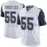 เสื้อฟุตบอล NFL Rugby Wear JERSEY 55สีขาวรุ่น leighton Vander Esch jerseys