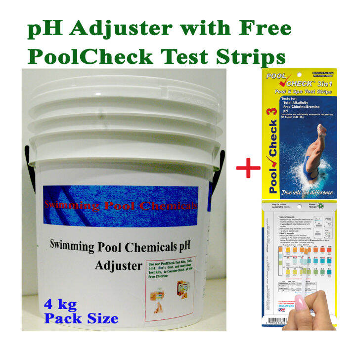 Swimming Pool Chemicals pH Adjuster. Correcting pH and Alkalinity