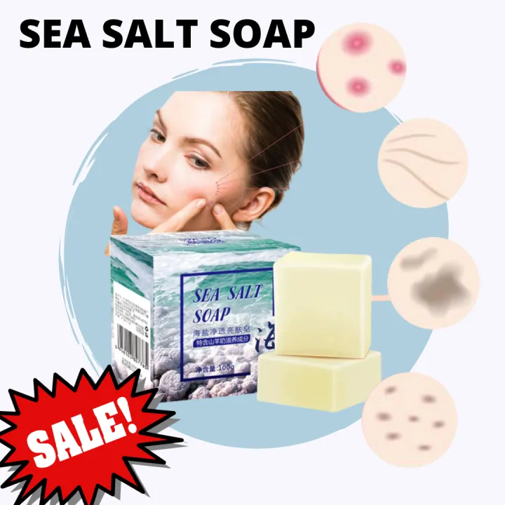 Best Selling Sea Salt Soap Removal Pimple Pores Acne Treatment Cleaner