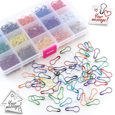 【JH】 100pcs Safety Bulb Pins Colorful Crochet Metal Gourd Knitting Holder Sewing