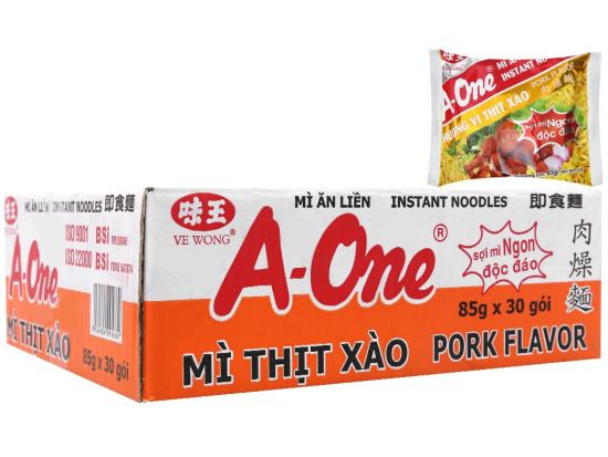 Rẻ vô địch thùng 30 gói mì a-one thịt xào 85g - ảnh sản phẩm 1