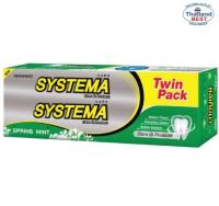 SYSTEMA ยาสีฟัน ซิสเท็มมา สูตรแอนด์ โพรเทคท์ สปริงมิ้นต์ (แพ็คคู่) 160 กรัม 2 หลอด ( สินค้าพร้อมจัดส่ง )