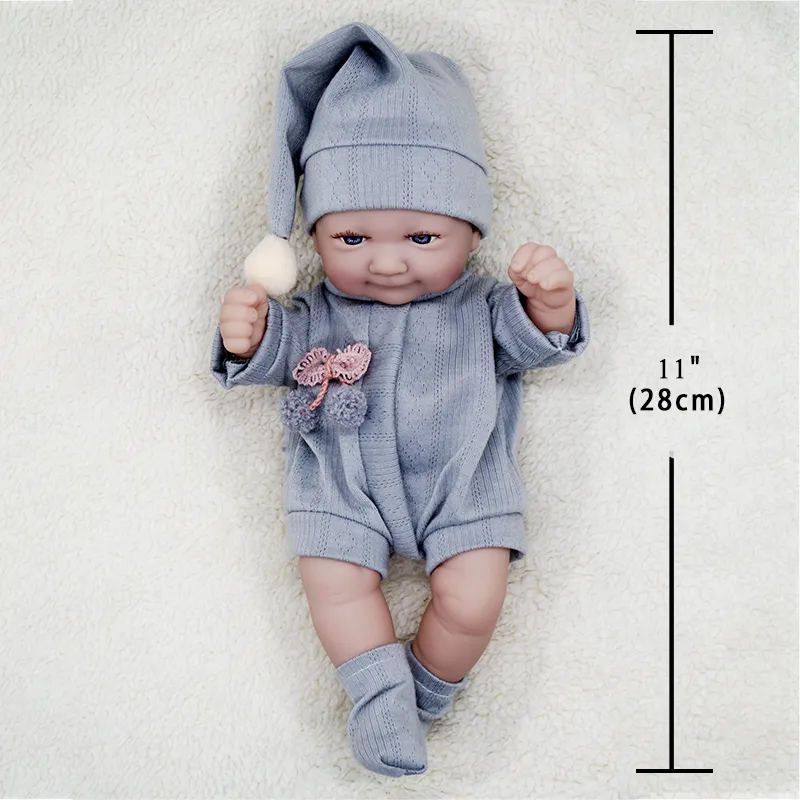 For10-11'' Mini bebe Reborn Clothes Outfit Baby Girl Boy 26-28 cm dolls Clothing