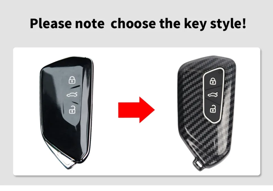 Pu Leather Car Key Case Cover Fob Protector For Vw Golf 8 Mk8 Id.3 Id.4  Cupra Skoda Octavia A8 Seat Leon Mk4 - Temu Japan