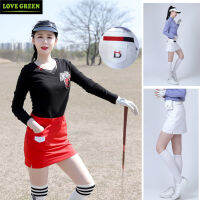 กระโปรงกอล์ฟผู้หญิงมีกระเป๋าข้าง B Star Side Pocket Womens Golf Skirt (Pre-Order) - Love Green