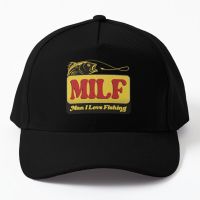 Milf Man I Love Fishing Baseball Cap Hat Women Hip Hop Czapka Printed Sport Solid Color Bonnet Spring

 Black Casquette Boys