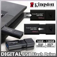 【บางกอกสปอต】Kingston_แฟลชไดร์ฟ USB Disk Flash Drive คอมพิวเตอร์ Memory ลำโพง โทรศัพท์มือถือ 64GB 128GB data traveler ราคาถูก แฟลชไดร์ฟ Kingston_USB 16GB 32GB