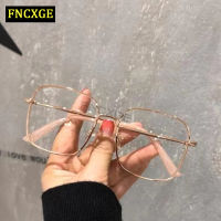 FNCXGE แว่นตาป้องกันแสงสีฟ้า เวอร์ชั่นเกาหลี กรอบแวววาว 0°-600°  ผู้ชายผู้หญิง