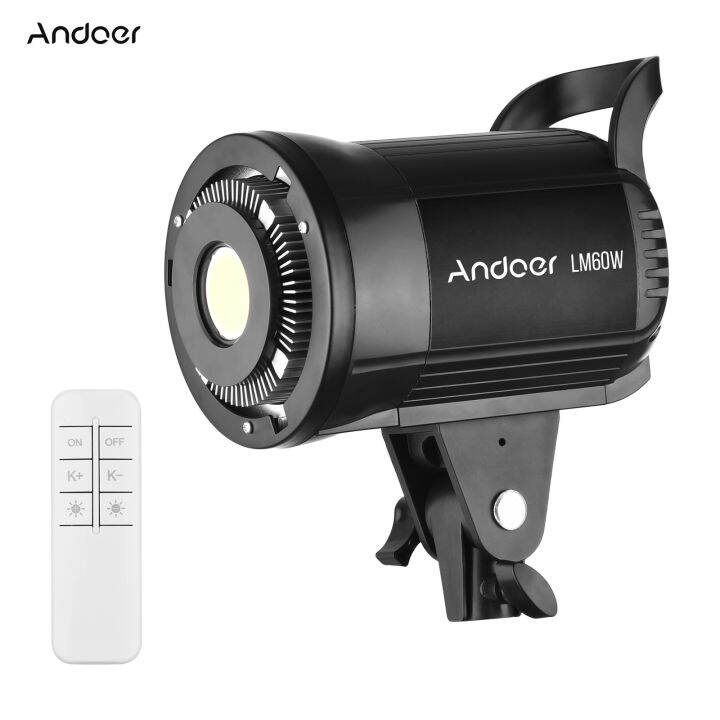 Andoer LM60W Portable LED Photography Fill Light 60W Studio Video Light 5500K Dimmable Bowens