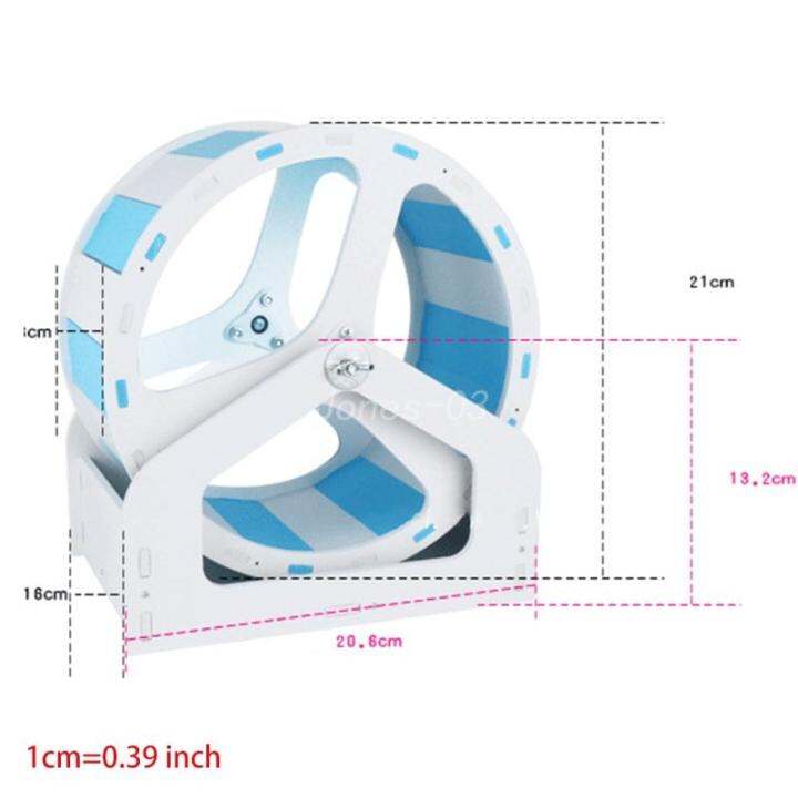 q6pe-เงียบหนูแฮมสเตอร์ออกกำลังกายพร้อมขาตั้งปั่นด้ายสีสันสดใสล้อวิ่ง