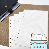กระดาษรีฟิล 6 รู ⭐️ Grid / Dot / Line / Blank Planner Refill Paper A7/A6/A5 Plan by mimisplan