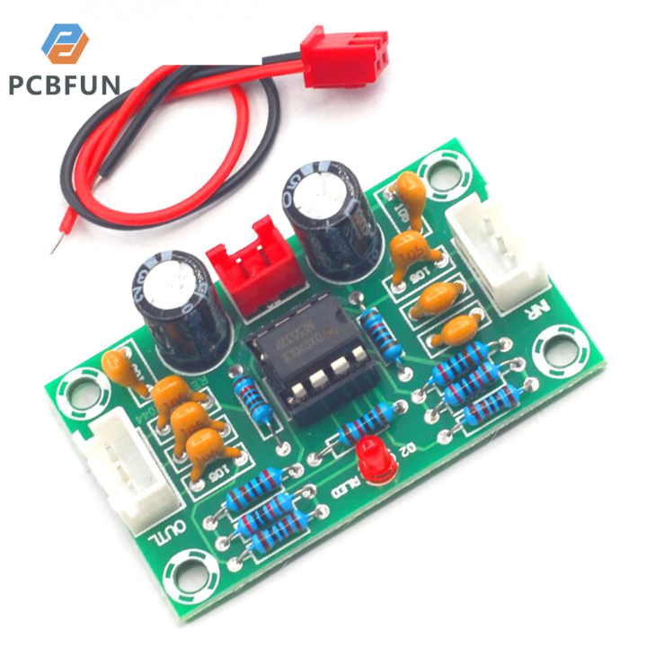 pcbfun-แผงวงจรเครื่องขยายเสียงแรงดันไฟฟ้า-op-amp-xh-a902แผงวงจรโทน-ne5532โมดูลกว้าง5เท่า