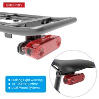 GACIRON จักรยาน Cargo Rack โคมไฟเบรคเตือนไฟท้ายด้านหลัง Saddle Mount 60Lm 100Hrs USB Charge Light สะท้อนแสง