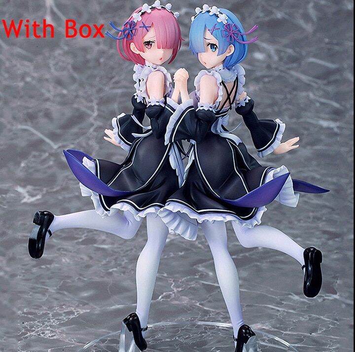 zzooi-25cm-re-zero-starting-life-in-another-world-anime-figure-rem-amp-ram-twins-action-figure-rem-ram-figure-collection-model-doll-toys