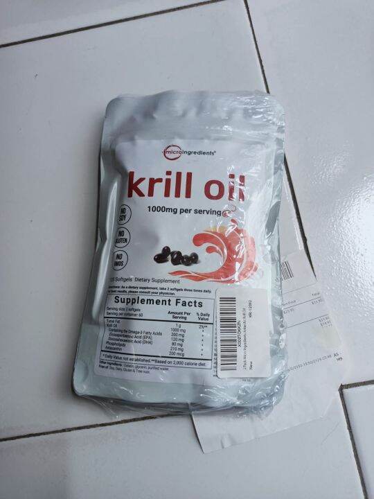 Antarctic Krill Oil Supplement by the microingredients Lazada.co.th