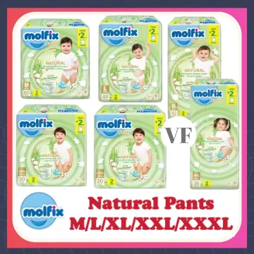 Molfix Extra Dry Pants Jumbo Pack (M60/L48/XL42/XXL36)