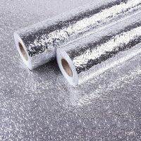 1 Roll 40*100cm Kitchen Anti-fouling Heat Resist Aluminum Sticker Waterproof Self-adhesive Oil-proof Foil Paper Kitchen SuppliesAdhesives Tape