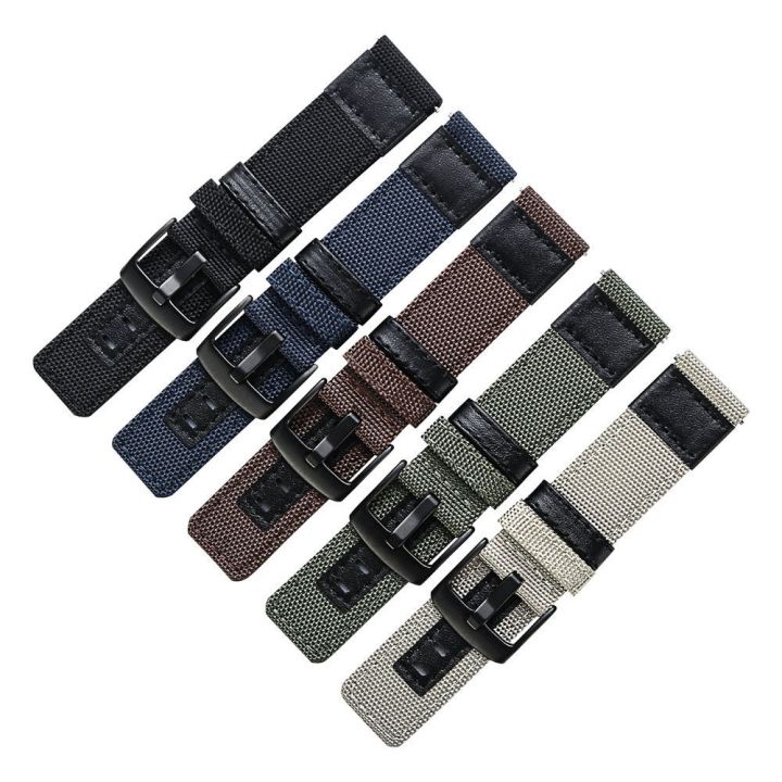 strap-high-quality-nylon-leather-army-green-quick-release-military-soft-and-wear-resistant