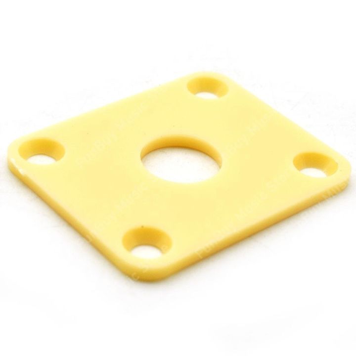 20pcs-guitar-output-jack-socket-plate-square-abs-plate-for-lp-electric-guitar-bass-jack-yellow-white-black