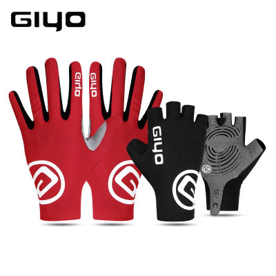 GIYO Half Full Finger ถุงมือขี่จักรยาน Non Slip Breathable Gel Sports Racing Men Women Road MTB Bicycle s