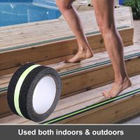 JAV5134 5cm5m Useful High Grip Night Non Skid Floor Strips Adhesive Stickers Luminous Tape Anti-slip Tape