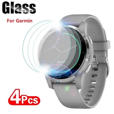 4 Pcs Protective Glass Film For Garmin Vivoactive 3 Diameter 35mm Tempered Glass Screen Protector Smart Watch For Vivoactive 3 Clamps