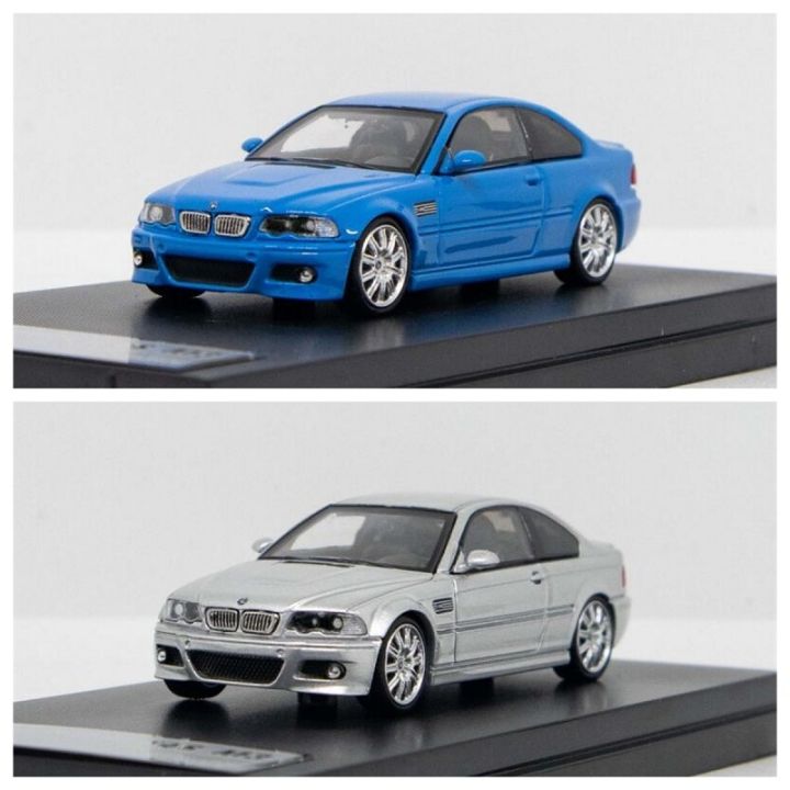 stance-hunters-x-street-weapon-1-64-e46-m3-csl-blue-silver-diecast-model-car