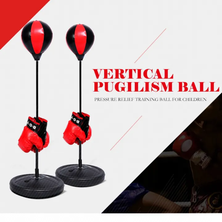 Adjustable Height Kids Punching Ball Bag Speed Boxing Sports Set