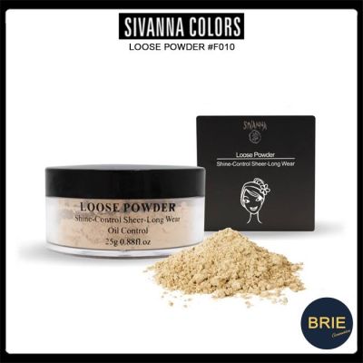 Sivanna Colors Loose Powder Shine-Control Sheer-Long Wear Oil Control F010 ซีเวียน่า แป้งฝุ่นคุมมัน สิวันนา แป้งฝุ่น