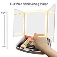 Multifunctional Vanity Mirror With Storage Sox Led Vanity Mirror Portable 3 Side Folding Mirror Desktop Single Side Mirror Mirrors