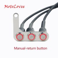 Motolovee Motorcycle Switch Handlebar Adjustable Mount Waterproof Switches ON-OFF Buttons For Headlight Horn Turn Signle LED