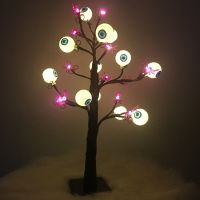 Double-sided Ghost Eye Spider Tree Lamp LED Lantern Lamp Home Party Hanging Ornament Night Light Halloween Party Supplie