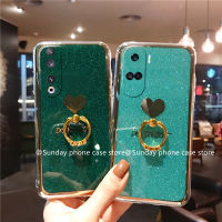 ใหม่ เคส Honor 90 Lite 5G Huawei Nova 11i 11 Pro Y71 Y91 เคส น่ารักสุดฮอตเคสซิลิโคนรูปหัวใจลายการ์ตูน เคสโทรศัพท์ ป้องกันการตกกระแทกพร้อมขาตั้ง2023แหวนใส่นิ้วเงา