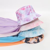 [COD] Cross-border new fashion suit headscarf pure chiffon and tie-dye fisherman hat one piece 2 pieces scarf wholesale