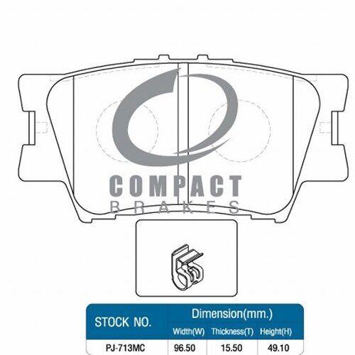 compact-brakes-ผ้าเบรคหลัง-toyota-camry-2-0-2-4-ปี-07-10-camry-2-0-2-5-ปี-12-ปัจจุบัน2018-ดิสก์เบรคหลัง-dcc-713