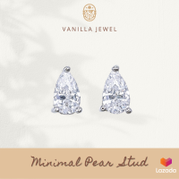 Vanilla Jewel ต่างหู เงินแท้ 925 Minimal Pear Studs ต่างหู สำหรับ ผิวแพ้ง่าย สำหรับคุณหรือเป็นของขวัญให้กับคนพิเศษ