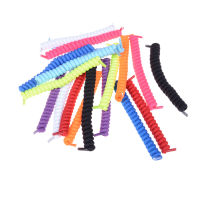 1คู่ขายร้อนสี Curly Elastic Shoelaces No Tie Trainer เด็กรองเท้า Laces สำหรับเด็กและผู้ใหญ่ที่ดีที่สุดในกีฬาเชือกผูกรองเท้า